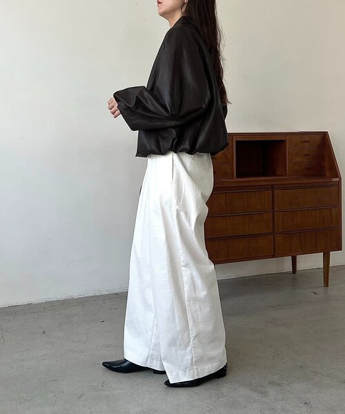 即購入OK ！カプリシュレマージュ　バルーンレザージャケット サイズ展開あり/軽量】バルーンレザージャケット（ブルゾン