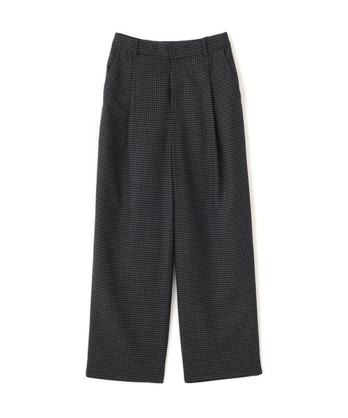 human woman（ヒューマンウーマン）の「◆先染めチェックタックセミワイドパンツ（その他パンツ・レディース・チャコールグレー/グリーン系その他4・MEDIUM/SMALL/LARGE）」の7枚目の写真