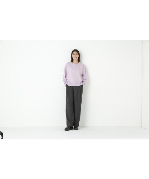 human woman（ヒューマンウーマン）の「◆先染めチェックタックセミワイドパンツ（その他パンツ・レディース・チャコールグレー/グリーン系その他4・MEDIUM/SMALL/LARGE）」の11枚目の写真