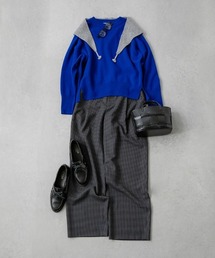 human woman | ◆先染めチェックタックセミワイドパンツ(その他パンツ)