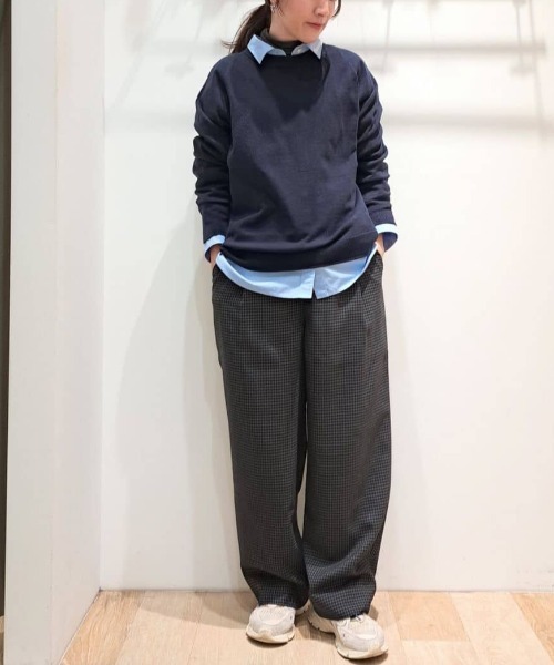 セール】◇先染めチェックタックセミワイドパンツ（その他パンツ