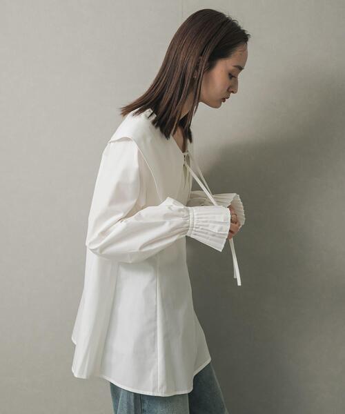 pupu⭐︎ 値下げ‼︎lohen 試着のみ シャツブラウス 白 pupu⭐︎ 値下げ