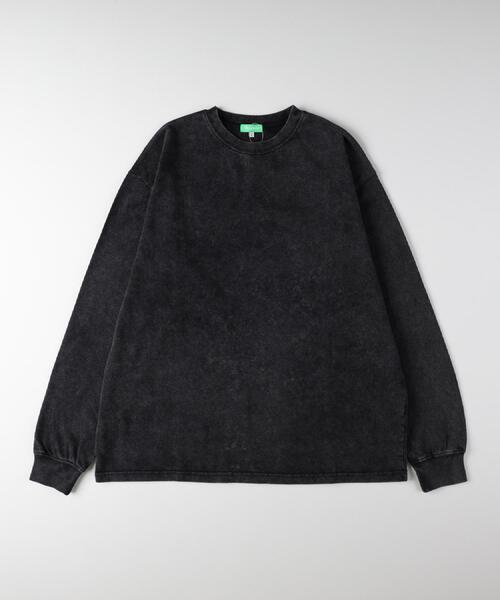 Right-on(ライトオン)の「Refurbish(リファービッシュ)【メンズ】スノーウォッシュロングスリーブTシャツ(Tシャツ/カットソー・メンズ・サックスブルー/オリーブ/ブラック・L/XL/M)」の19枚目の写真