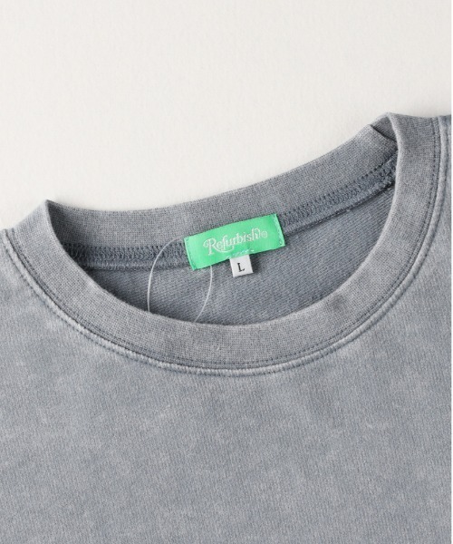 Right-on(ライトオン)の「Refurbish(リファービッシュ)【メンズ】スノーウォッシュロングスリーブTシャツ(Tシャツ/カットソー・メンズ・サックスブルー/オリーブ/ブラック・L/XL/M)」の5枚目の写真