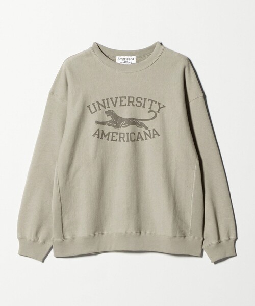 Americanaアメリカーナスウェット Americana（アメリカーナ）】裏毛ロゴスウェットプルオーバー