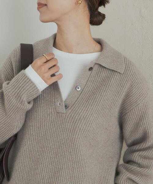 URBAN RESEARCH DOORS（アーバンリサーチドアーズ）の「コットンラウンドヘムカットソー（Tシャツ/カットソー・レディース・オフホワイト/ホワイト系その他・SMALL/MEDIUM）」の3枚目の写真