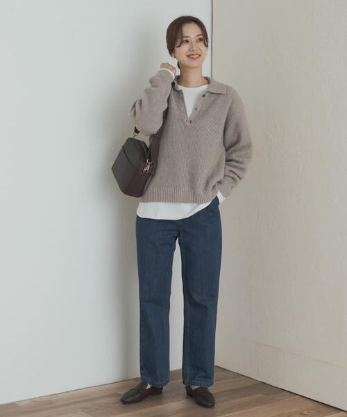 URBAN RESEARCH DOORS（アーバンリサーチドアーズ）の「コットンラウンドヘムカットソー（Tシャツ/カットソー・レディース・オフホワイト/ホワイト系その他・SMALL/MEDIUM）」の8枚目の写真