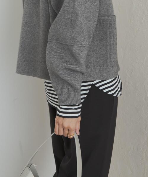 URBAN RESEARCH DOORS（アーバンリサーチドアーズ）の「コットンラウンドヘムカットソー（Tシャツ/カットソー・レディース・オフホワイト/ホワイト系その他・SMALL/MEDIUM）」の12枚目の写真