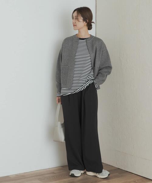 URBAN RESEARCH DOORS（アーバンリサーチドアーズ）の「コットンラウンドヘムカットソー（Tシャツ/カットソー・レディース・オフホワイト/ホワイト系その他・SMALL/MEDIUM）」の13枚目の写真