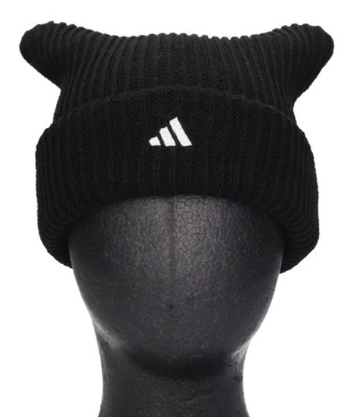 adidas（アディダス）の「adidas/アディダス ビーニー CAT WATCH ACRYLIC ねこ耳ニット帽 253011606（ニットキャップ/ビーニー・メンズ・ブラック/ホワイト・FREE）」の11枚目の写真