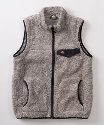 LOGOS（ロゴス）の「【71】【LOGOS PARK/ロゴス パーク】ワンポイントロゴ ポケット付 ボアフリース ベスト（ベスト・メンズ）」