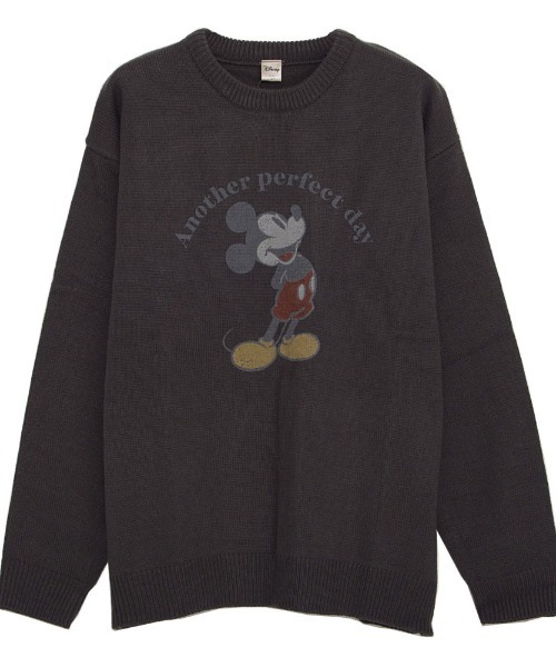Disney（ディズニー）の「『DISNEY/ディズニー』加工風PRINT長袖ニット（ニット/セーター・レディース・アイボリー/サックスブルー/グレイッシュベージュ/スミクロ・M/L/LL）」の17枚目の写真
