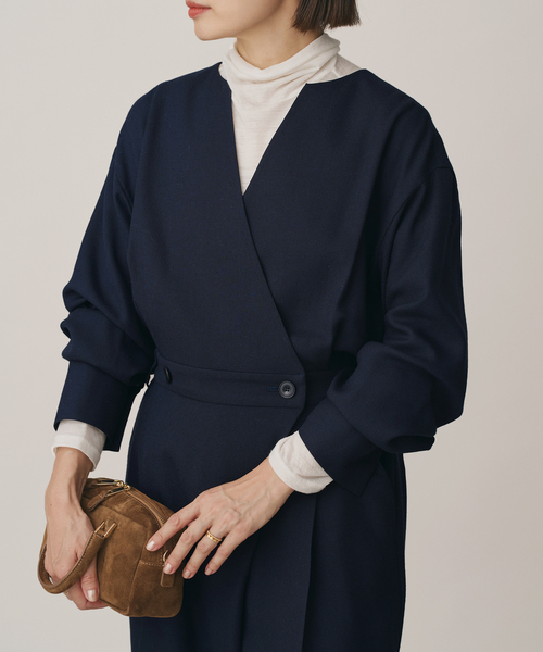 IENA（イエナ）の「ウォッシャブルカシュクールオールインワン（つなぎ/オールインワン・レディース・ネイビー/チャコールグレー・38/36）」の21枚目の写真