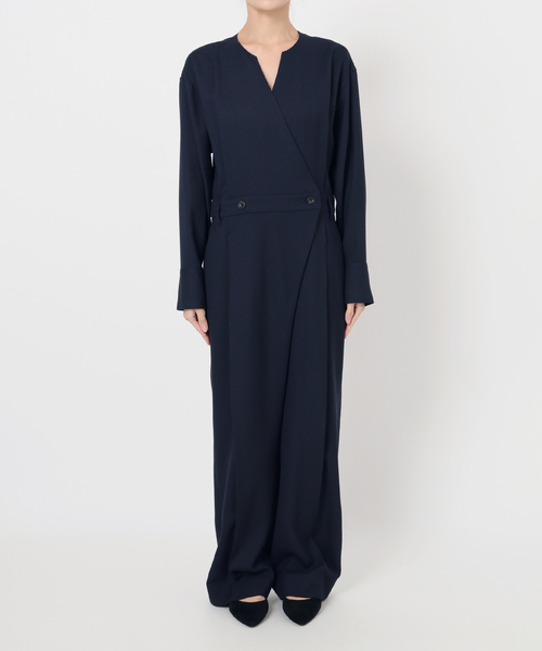 IENA（イエナ）の「ウォッシャブルカシュクールオールインワン（つなぎ/オールインワン・レディース・ネイビー/チャコールグレー・38/36）」の12枚目の写真