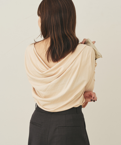 未使用)plage back drape Tシャツ back drape Tシャツ（Tシャツ/カットソー）｜Plage（プラージュ