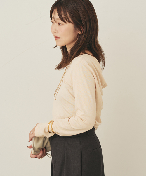 セール】back drape Tシャツ（Tシャツ/カットソー）｜Plage