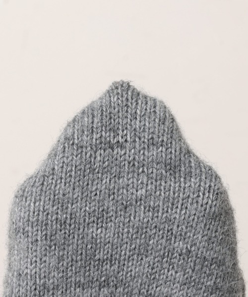 ANME(アンメ)の「ロゴ刺繍サムホールグローブ(手袋・レディース・オフホワイト/杢グレー/チャコールグレー/ブラウン・FREE)」の6枚目の写真