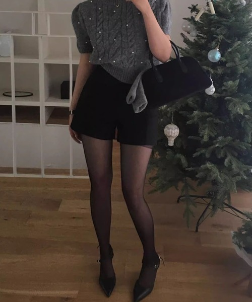 Vipoa(ヴィポア)の「スリムフィットショートパンツ(その他パンツ・レディース・ブラック/グレー・MEDIUM/LARGE)」の22枚目の写真