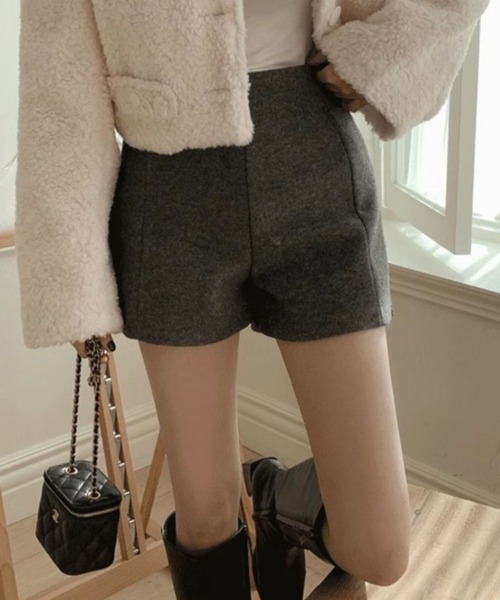セール】ウールライクスリムショートパンツ（その他パンツ）｜Vipoa