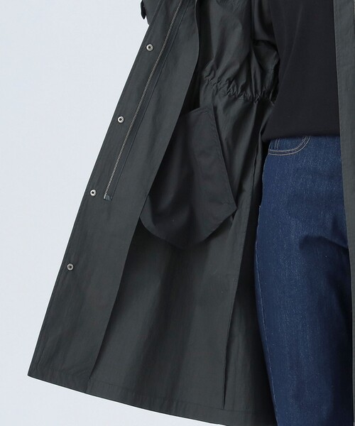 BEAMS HEART（ビームスハート）の「撥水 ナイロン モッズ コート（モッズコート・レディース・オリーブ/オフホワイト/チャコールグレー・FREE）」の7枚目の写真