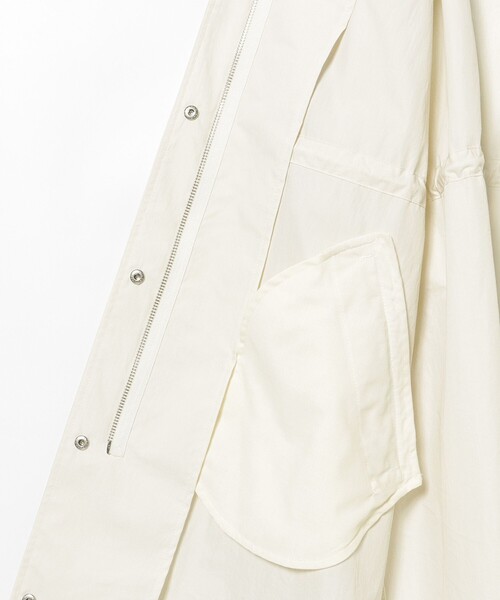BEAMS HEART（ビームスハート）の「撥水 ナイロン モッズ コート（モッズコート・レディース・オリーブ/オフホワイト/チャコールグレー・FREE）」の16枚目の写真