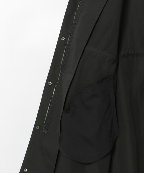 BEAMS HEART（ビームスハート）の「撥水 ナイロン モッズ コート（モッズコート・レディース・オリーブ/オフホワイト/チャコールグレー・FREE）」の20枚目の写真