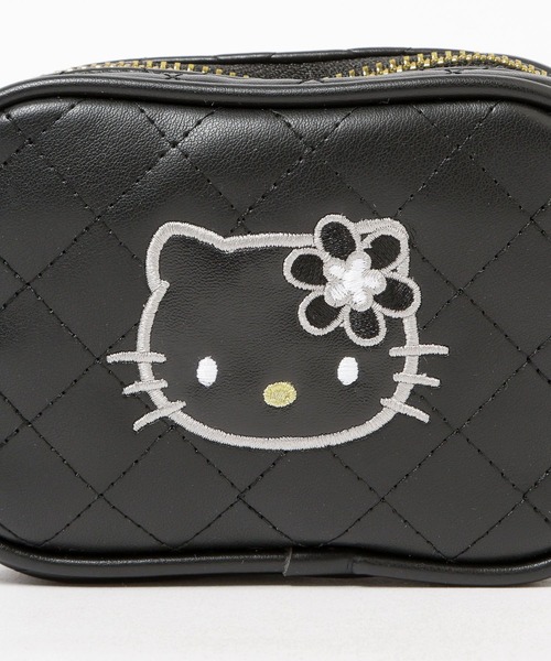 GLOBAL WORK（グローバルワーク）の「HELLO KITTY/キルトポーチ/595363（ポーチ・レディース・シルバー系その他2/ライトピンク/ブラック・FREE）」の7枚目の写真