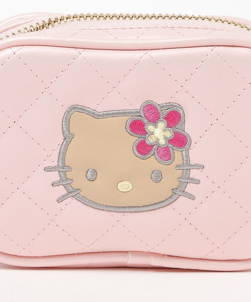 GLOBAL WORK（グローバルワーク）の「HELLO KITTY/キルトポーチ/595363（ポーチ・レディース・シルバー系その他2/ライトピンク/ブラック・FREE）」の11枚目の写真