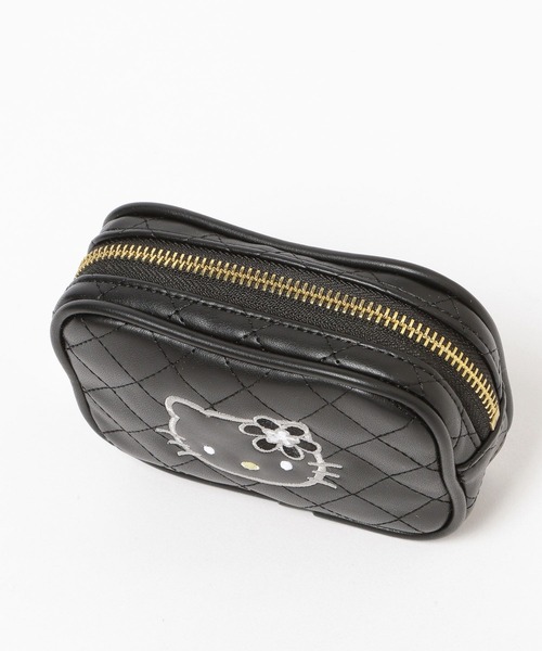 GLOBAL WORK（グローバルワーク）の「HELLO KITTY/キルトポーチ/595363（ポーチ・レディース・シルバー系その他2/ライトピンク/ブラック・FREE）」の14枚目の写真