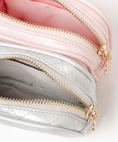 GLOBAL WORK（グローバルワーク）の「HELLO KITTY/キルトポーチ/595363（ポーチ・レディース・シルバー系その他2/ライトピンク/ブラック・FREE）」の18枚目の写真