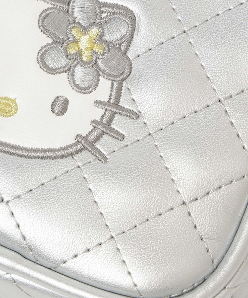 GLOBAL WORK（グローバルワーク）の「HELLO KITTY/キルトポーチ/595363（ポーチ・レディース・シルバー系その他2/ライトピンク/ブラック・FREE）」の20枚目の写真