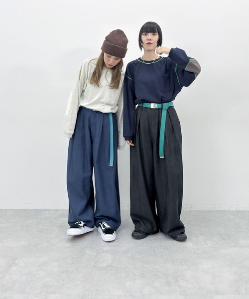 niko and...（ニコアンド）の「[MODE NORM CORE] CAツイルドッキングパンツ（その他パンツ・レディース・ネイビー/ブラウン/ブラック・MEDIUM/LARGE）」の8枚目の写真