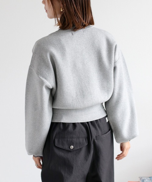 cepo（セポ）の「ドラマ着用商品♪〈セットアップ対応〉スウェットライクニットカーディガン（カーディガン/ボレロ・レディース・レッド/ネイビー/グレー・M）」の11枚目の写真