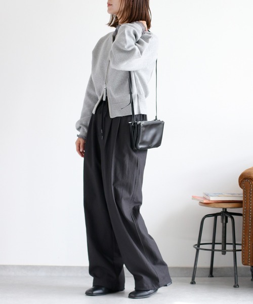 cepo（セポ）の「ドラマ着用商品♪〈セットアップ対応〉スウェットライクニットカーディガン（カーディガン/ボレロ・レディース・レッド/ネイビー/グレー・M）」の5枚目の写真