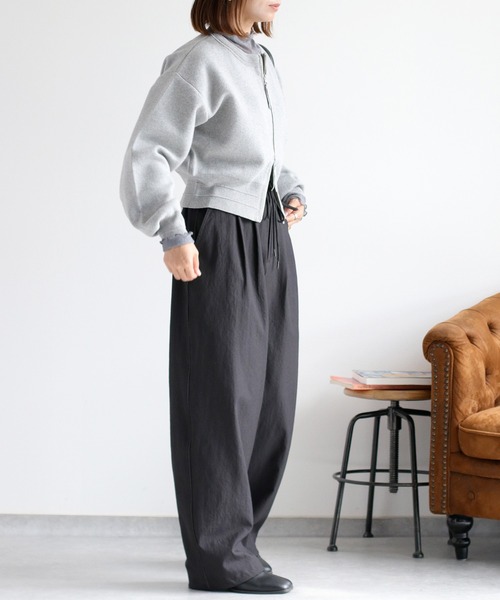 cepo（セポ）の「ドラマ着用商品♪〈セットアップ対応〉スウェットライクニットカーディガン（カーディガン/ボレロ・レディース・レッド/ネイビー/グレー・M）」の7枚目の写真