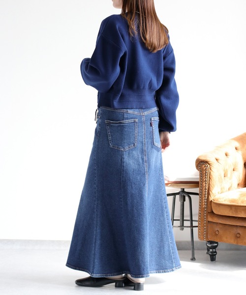 cepo（セポ）の「ドラマ着用商品♪〈セットアップ対応〉スウェットライクニットカーディガン（カーディガン/ボレロ・レディース・レッド/ネイビー/グレー・M）」の17枚目の写真