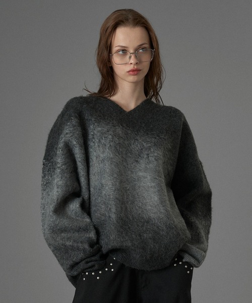 kny26796#129 AT LAST &CO Vネックジャガーニット kny26796#129 AT LAST &CO Vネックジャガーニット - メルカリ