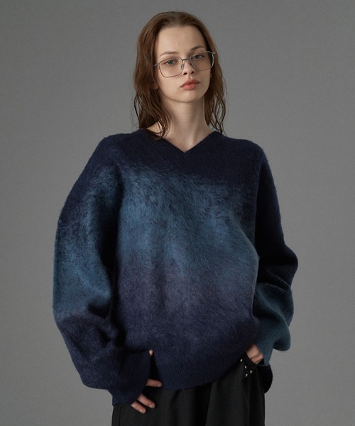 kny26796#129 AT LAST &CO Vネックジャガーニット kny26796#129 AT LAST &CO Vネックジャガーニット - メルカリ