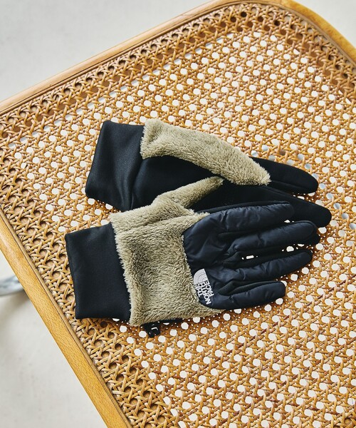 THE NORTH FACE(ザノースフェイス)の「<THE NORTH FACE>デナリ イーチップ グローブ(手袋・メンズ・ブラック/ベージュ・FREE)」の2枚目の写真