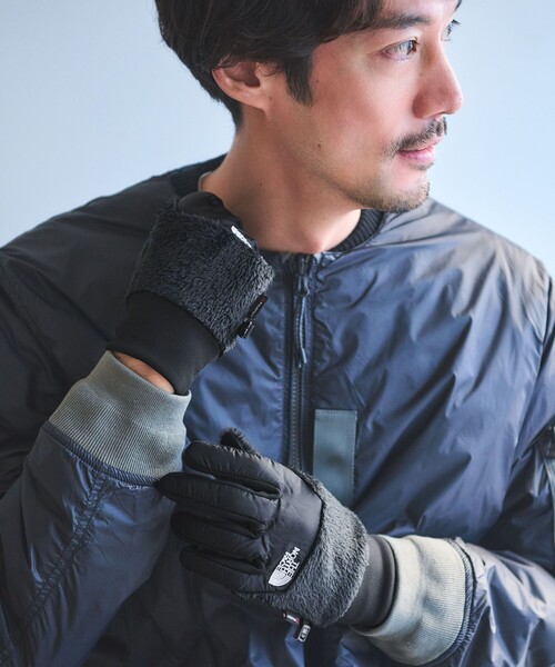 THE NORTH FACE(ザノースフェイス)の「<THE NORTH FACE>デナリ イーチップ グローブ(手袋・メンズ・ブラック/ベージュ・FREE)」の3枚目の写真