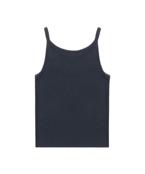 APEE BY A BATHING APE(エイピーバイアベイシングエイプ)の「HEART BADGE RIB CAMISOLE(キャミソール・レディース・ネイビー/ベージュ/ホワイト・X-SMALL/SMALL)」の6枚目の写真