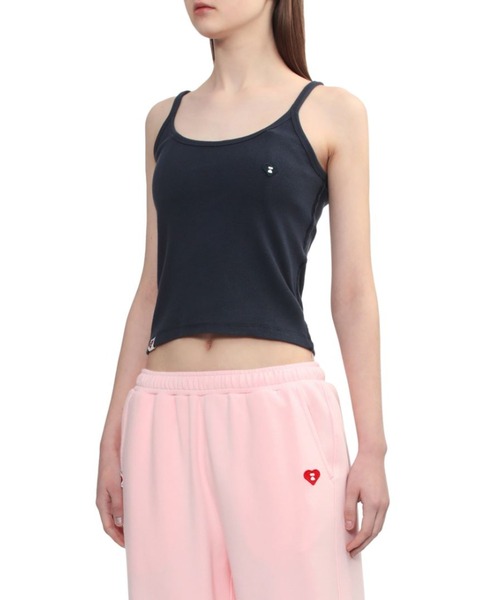 APEE BY A BATHING APE(エイピーバイアベイシングエイプ)の「HEART BADGE RIB CAMISOLE(キャミソール・レディース・ネイビー/ベージュ/ホワイト・X-SMALL/SMALL)」の9枚目の写真