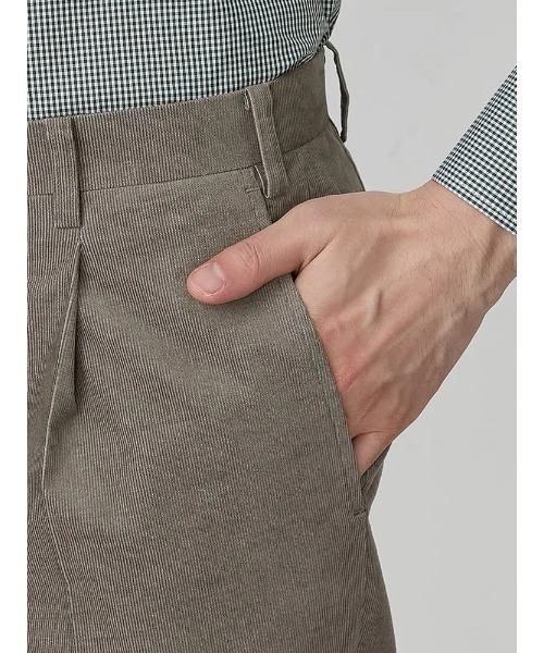 TRANS CONTINENTS（トランスコンチネンツ）の「TRANS CONTINETNS　コーデュロイセットアップ　ヴィンテージ　タックパンツ　ベージュ/ブラウン（スラックス・メンズ・ブラウン/ベージュ・S/M/L/LL/3L）」の9枚目の写真