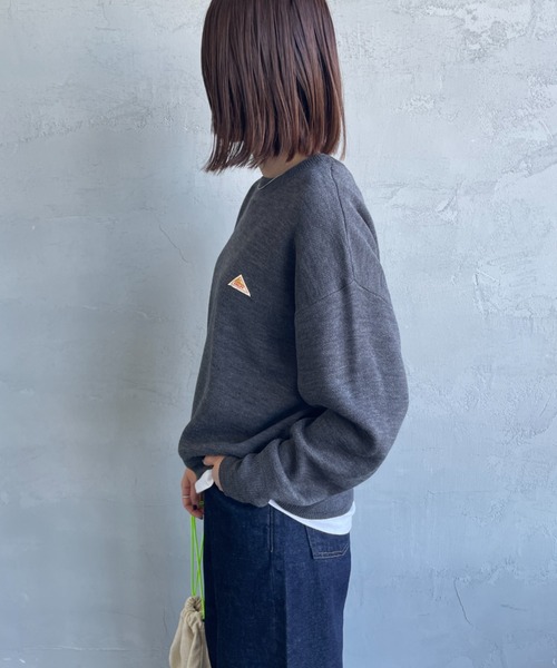 KELTY（ケルティ）の「[KELTY/ケルティ] 別注 ワンポイントロゴ スウェットライクニット（ニット/セーター・レディース・グレー/チャコールグレー/ブラウン/レッド/オートミール・S/M）」の13枚目の写真