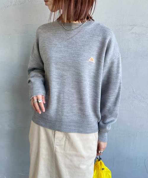 KELTY（ケルティ）の「[KELTY/ケルティ] 別注 ワンポイントロゴ スウェットライクニット（ニット/セーター・レディース・グレー/チャコールグレー/ブラウン/レッド/オートミール・S/M）」の21枚目の写真