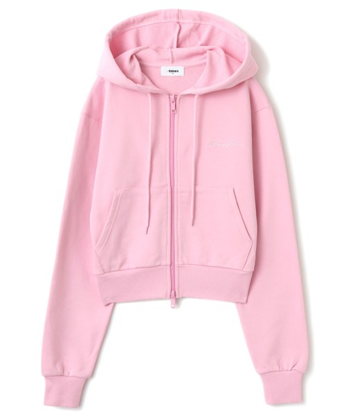 atmos pink（アトモスピンク）の「atmos pink Compact Zip Up Hoodie / アトモス ピンク コンパクト ジップアップ フーディ（パーカー・レディース・ブラウン/ピンク/チャコール・FREE）」の4枚目の写真