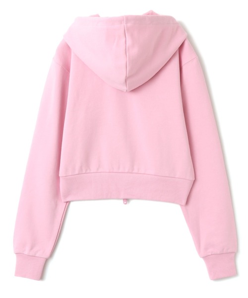 atmos pink（アトモスピンク）の「atmos pink Compact Zip Up Hoodie / アトモス ピンク コンパクト ジップアップ フーディ（パーカー・レディース・ブラウン/ピンク/チャコール・FREE）」の8枚目の写真
