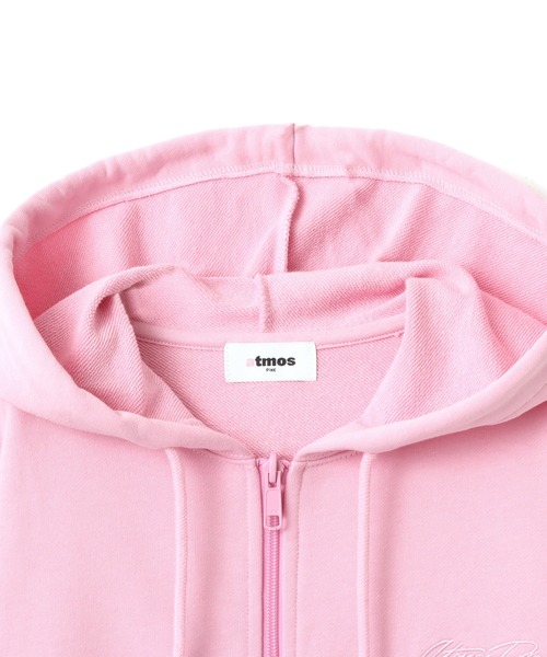 atmos pink（アトモスピンク）の「atmos pink Compact Zip Up Hoodie / アトモス ピンク コンパクト ジップアップ フーディ（パーカー・レディース・ブラウン/ピンク/チャコール・FREE）」の5枚目の写真