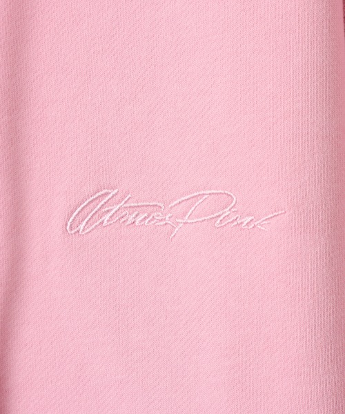 atmos pink（アトモスピンク）の「atmos pink Compact Zip Up Hoodie / アトモス ピンク コンパクト ジップアップ フーディ（パーカー・レディース・ブラウン/ピンク/チャコール・FREE）」の6枚目の写真