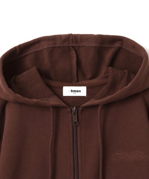 atmos pink（アトモスピンク）の「atmos pink Compact Zip Up Hoodie / アトモス ピンク コンパクト ジップアップ フーディ（パーカー・レディース・ブラウン/ピンク/チャコール・FREE）」の13枚目の写真